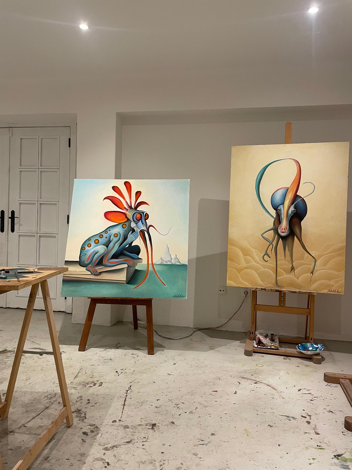 Inside the studio